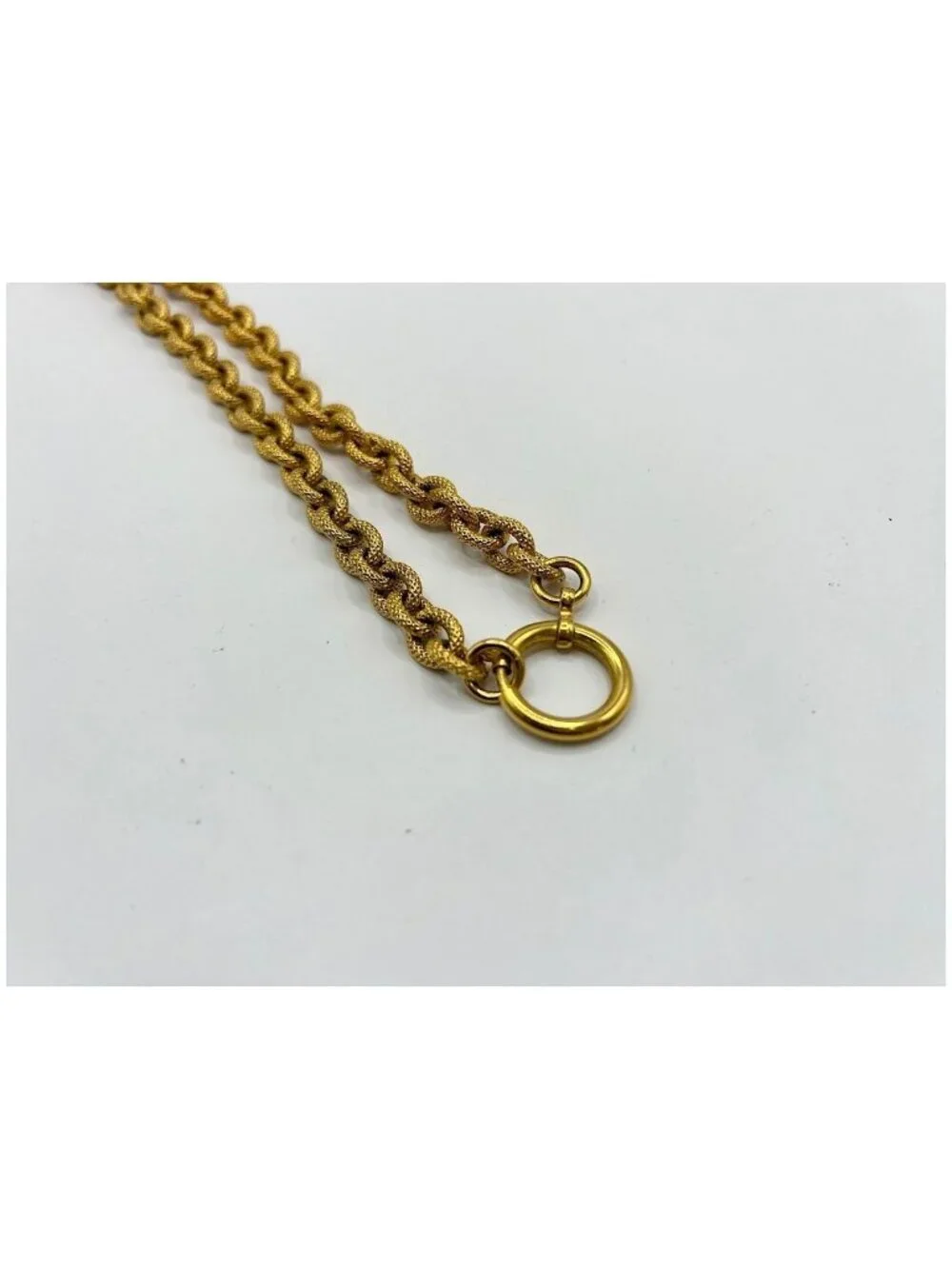 Chanel Necklace CC Logo Lava